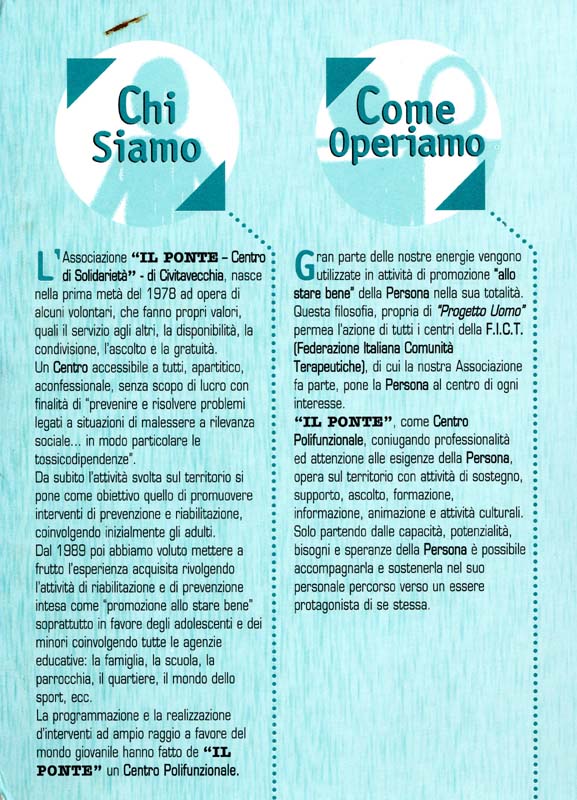 02- Il Ponte - Chi Siamo - Come Operiamo