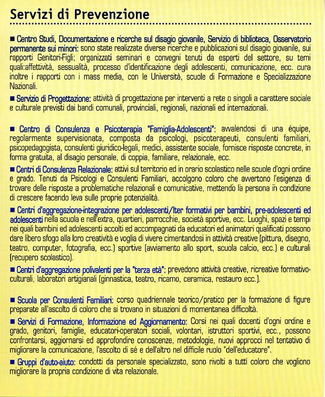 06- Il Ponte - Servizi di Prevenzione