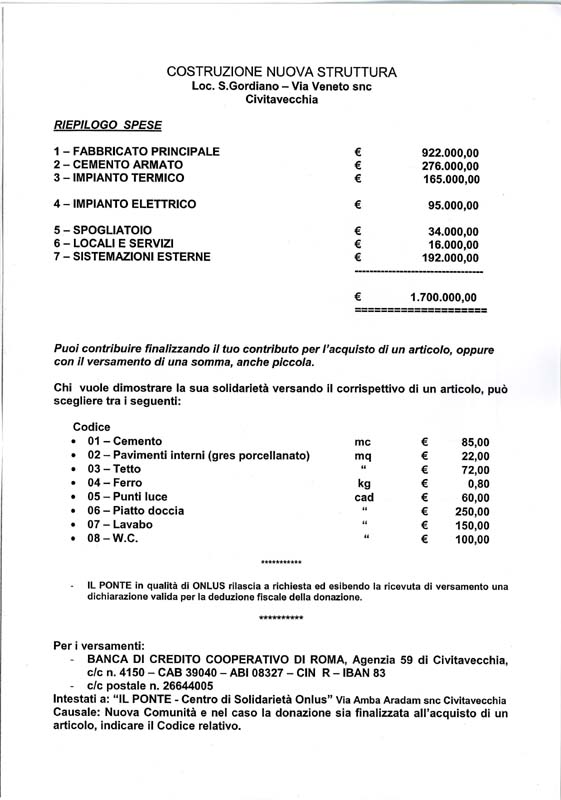 10  La nuova casa - Riepilogo delle spese da sostenere
